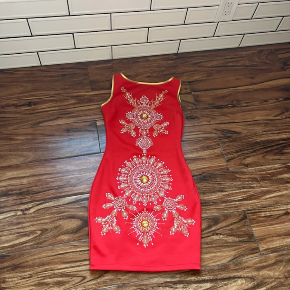 Red dress